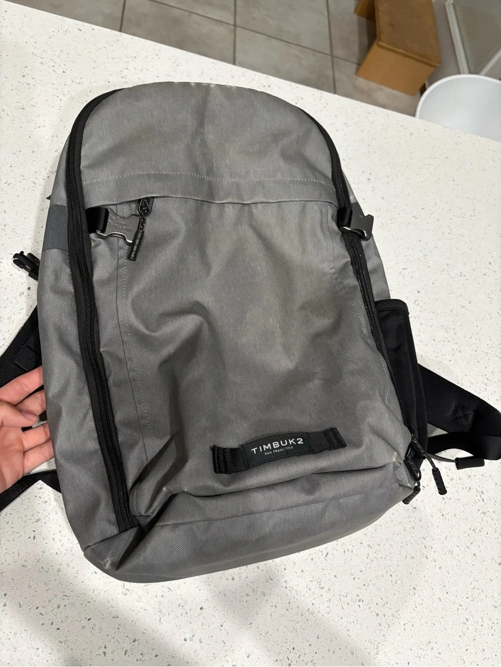 Timbuk2 Gray Backpack with Black Accents